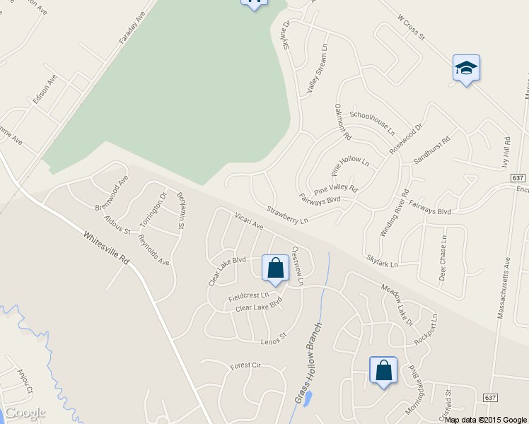 map of restaurants, bars, coffee shops, grocery stores, and more near 20 Strawberry Lane in Lakewood Township