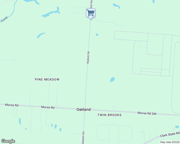 map of restaurants, bars, coffee shops, grocery stores, and more near 5090 Babbitt Road in New Albany