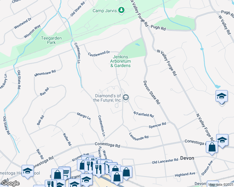 map of restaurants, bars, coffee shops, grocery stores, and more near 2 Brettagne in Devon
