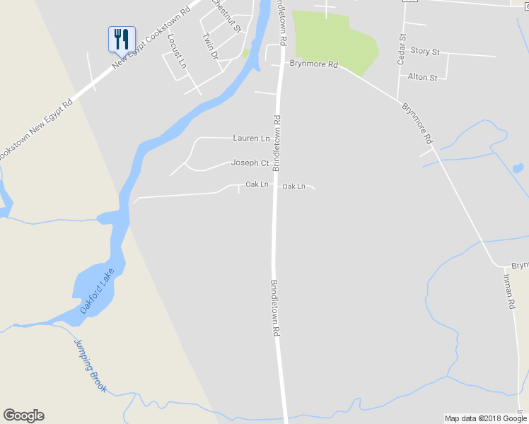 map of restaurants, bars, coffee shops, grocery stores, and more near 125 Brindletown Road in Plumsted Township