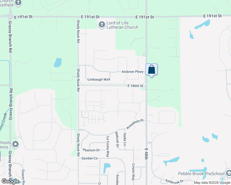 map of restaurants, bars, coffee shops, grocery stores, and more near 18547 Grimmenstein Drive in Westfield