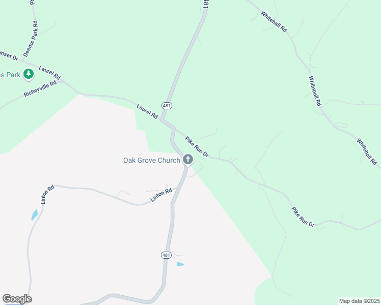 map of restaurants, bars, coffee shops, grocery stores, and more near 63 Walnut Road in Washington County