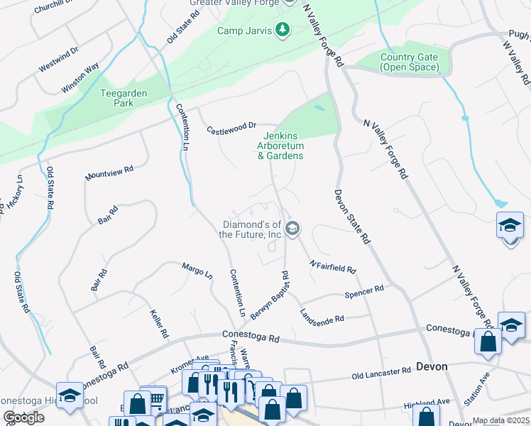 map of restaurants, bars, coffee shops, grocery stores, and more near 6 Avignon in Devon