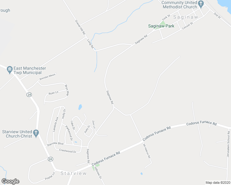 map of restaurants, bars, coffee shops, grocery stores, and more near 245 Saginaw Road in Mount Wolf