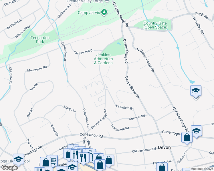 map of restaurants, bars, coffee shops, grocery stores, and more near 2 Ile Dhuyere in Devon