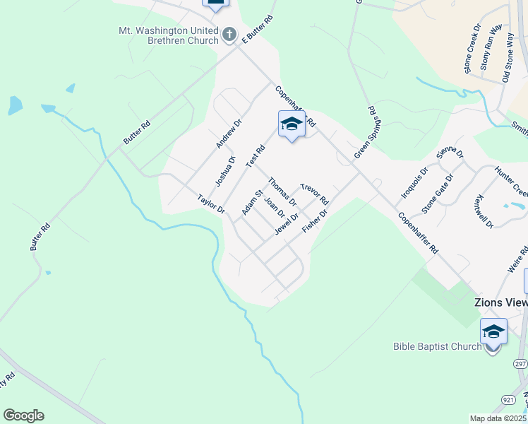 map of restaurants, bars, coffee shops, grocery stores, and more near 55 Clary Way in York