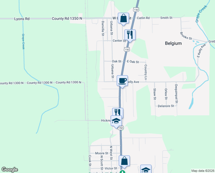 map of restaurants, bars, coffee shops, grocery stores, and more near 200-298 West Kelly Avenue in Westville