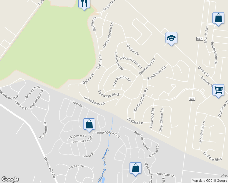 map of restaurants, bars, coffee shops, grocery stores, and more near 52 Rosewood Drive in Lakewood