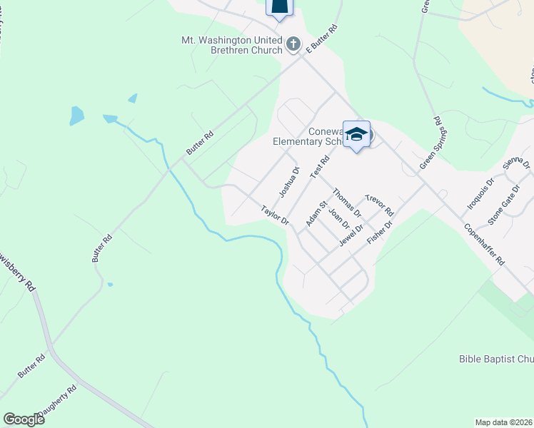 map of restaurants, bars, coffee shops, grocery stores, and more near 230 Taylor Drive in York