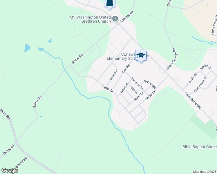 map of restaurants, bars, coffee shops, grocery stores, and more near 230 Taylor Drive in York