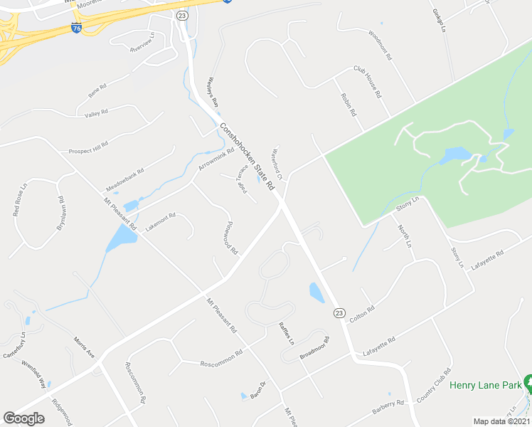 map of restaurants, bars, coffee shops, grocery stores, and more near 1210 Page Terrace in Villanova