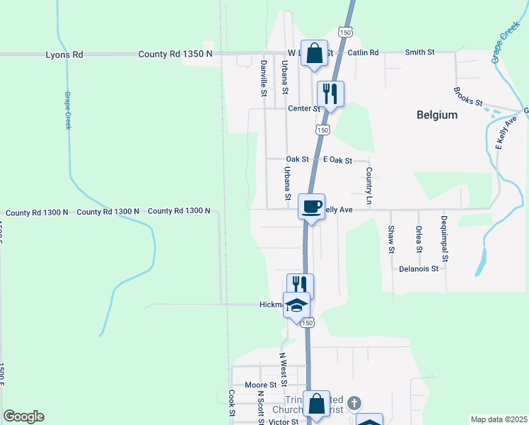 map of restaurants, bars, coffee shops, grocery stores, and more near 312 West Kelly Avenue in Westville