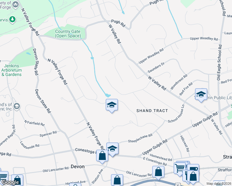 map of restaurants, bars, coffee shops, grocery stores, and more near 158 Colket Lane in Devon