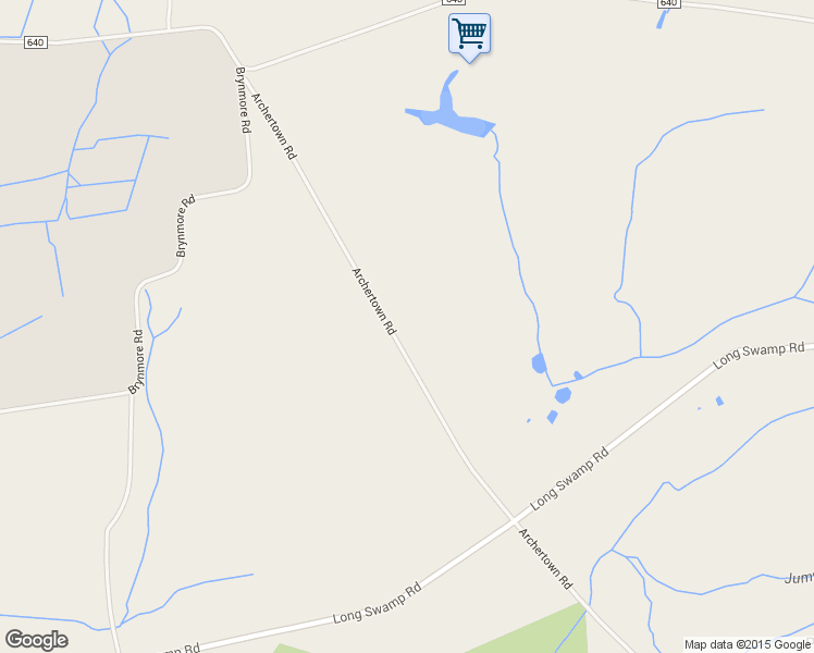 map of restaurants, bars, coffee shops, grocery stores, and more near 171 Archertown Road in Plumsted Township