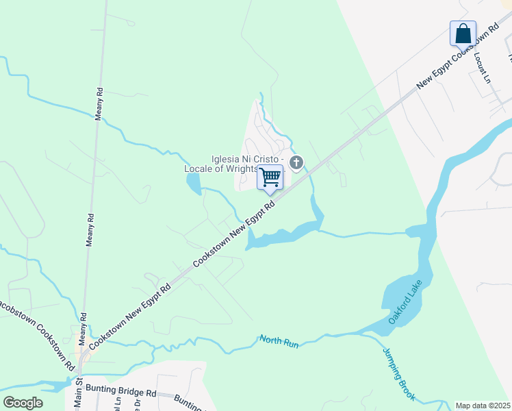 map of restaurants, bars, coffee shops, grocery stores, and more near 161 County Road 616 in Wrightstown
