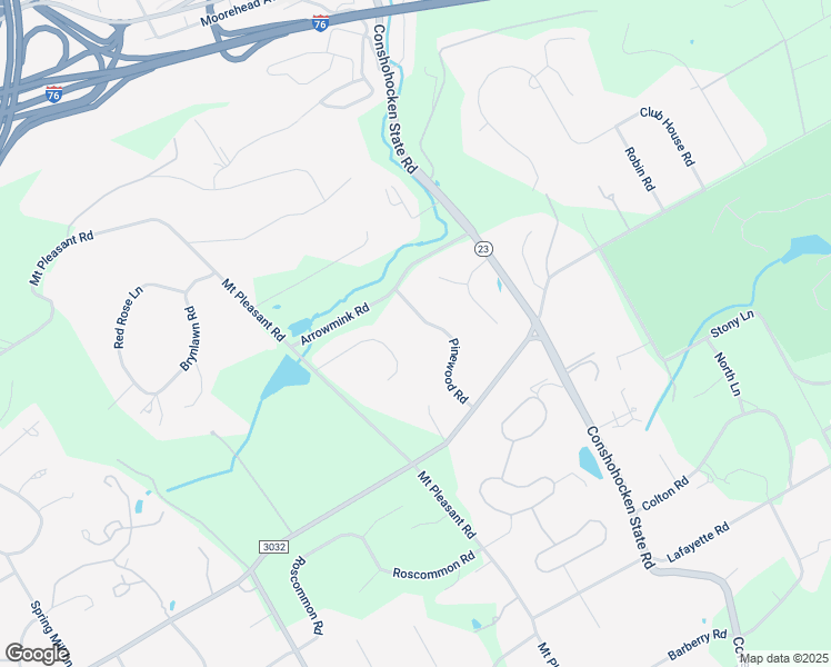 map of restaurants, bars, coffee shops, grocery stores, and more near 1240 Lakemont Road in Villanova