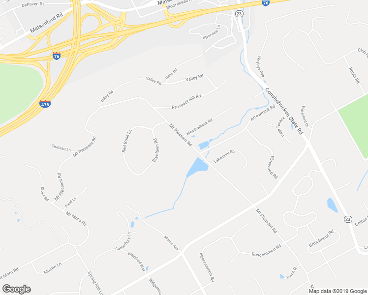 map of restaurants, bars, coffee shops, grocery stores, and more near 1412 Mount Pleasant Road in Villanova