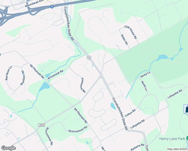 map of restaurants, bars, coffee shops, grocery stores, and more near 1210 Page Terrace in Villanova