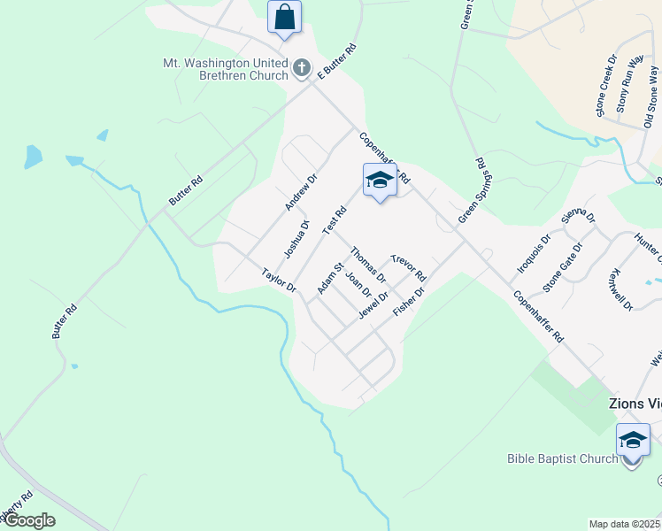 map of restaurants, bars, coffee shops, grocery stores, and more near 45 Adam Street in York