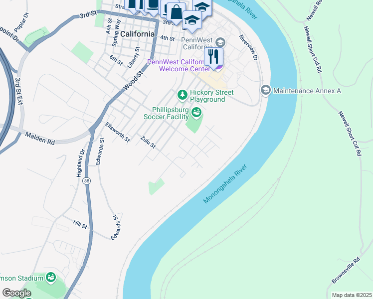 map of restaurants, bars, coffee shops, grocery stores, and more near 1022 Cross Street in California