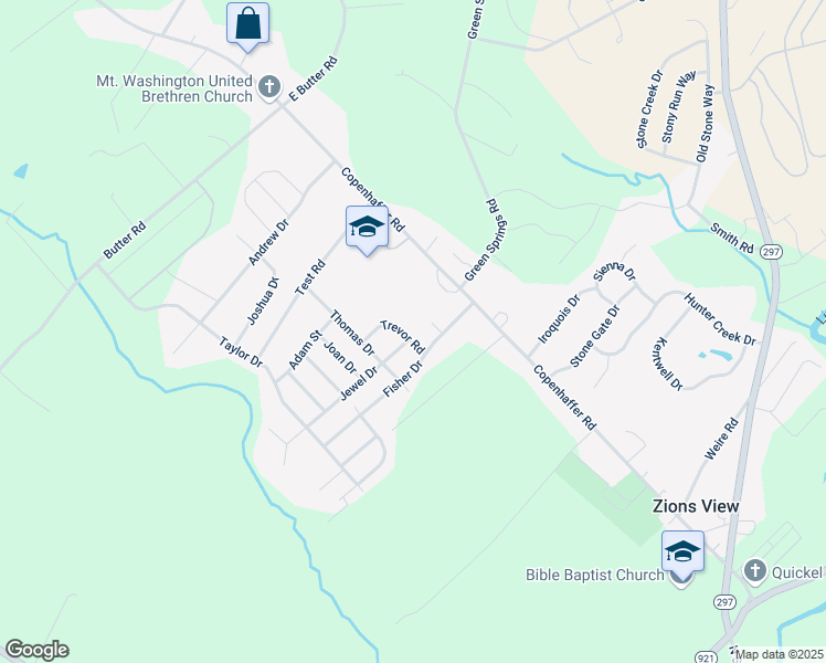 map of restaurants, bars, coffee shops, grocery stores, and more near 35 Trevor Road in York