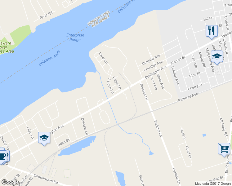 map of restaurants, bars, coffee shops, grocery stores, and more near 6 Turtle Court in Riverside
