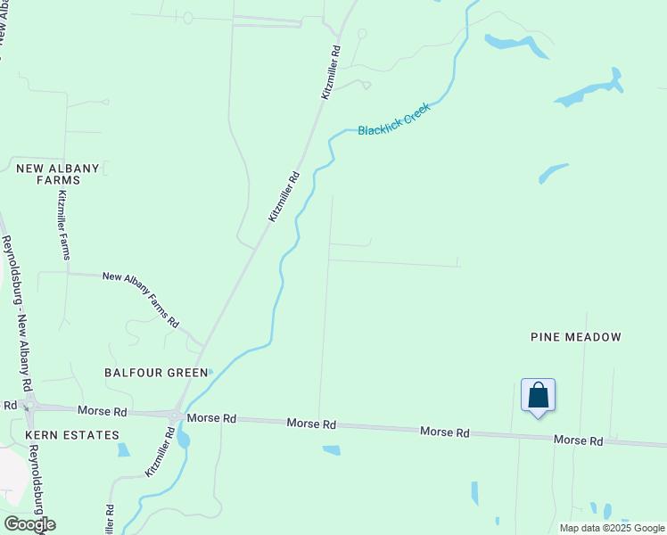 map of restaurants, bars, coffee shops, grocery stores, and more near 4124 Avis Road in New Albany