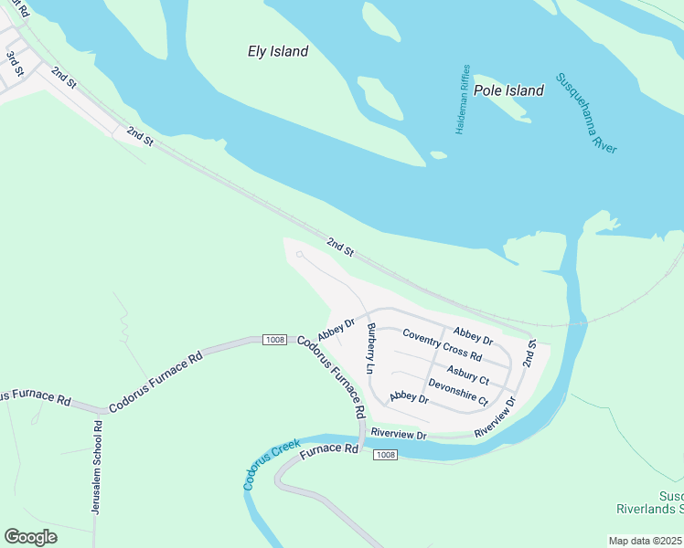 map of restaurants, bars, coffee shops, grocery stores, and more near 465 North Burberry Lane in Mount Wolf