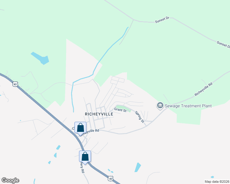 map of restaurants, bars, coffee shops, grocery stores, and more near 404 Ash Street in Centerville