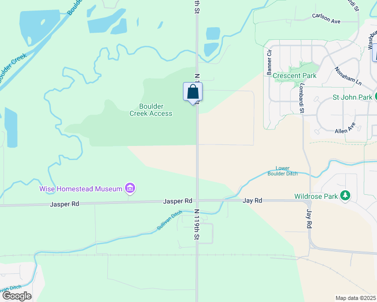 map of restaurants, bars, coffee shops, grocery stores, and more near 4612 North 119th Street in Erie