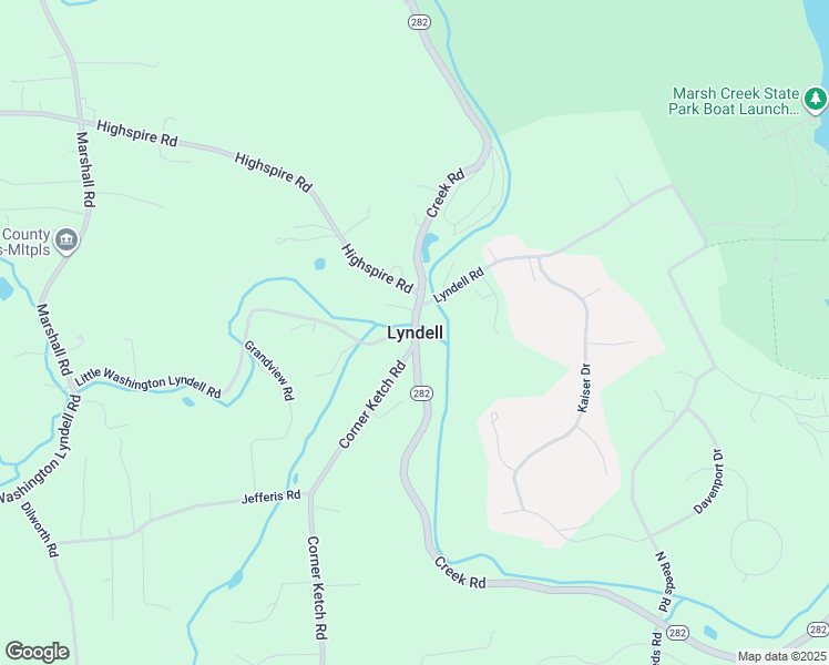 map of restaurants, bars, coffee shops, grocery stores, and more near in Lyndell