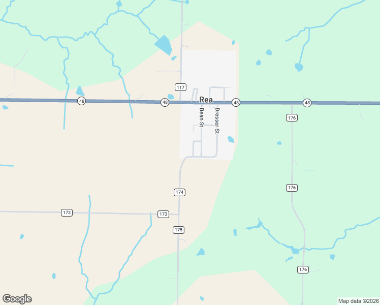 map of restaurants, bars, coffee shops, grocery stores, and more near 202 Bean Street in Rea