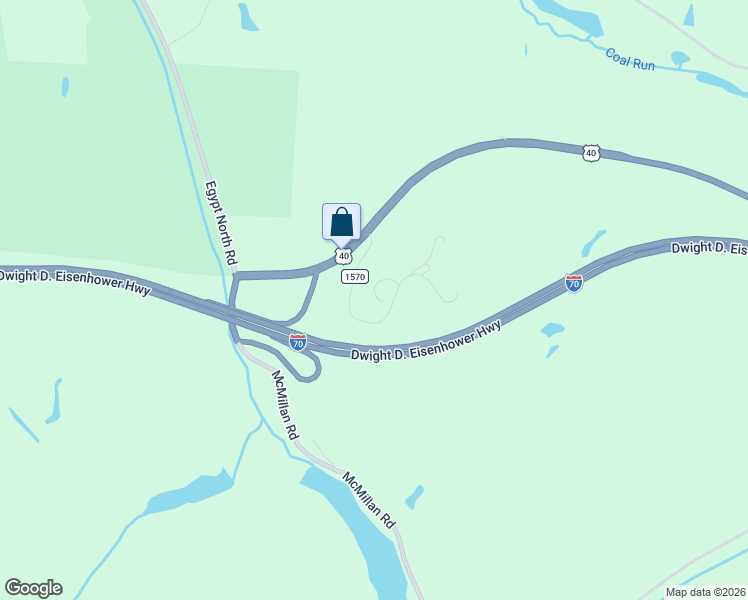 map of restaurants, bars, coffee shops, grocery stores, and more near Township Highway 1570 in Bethesda