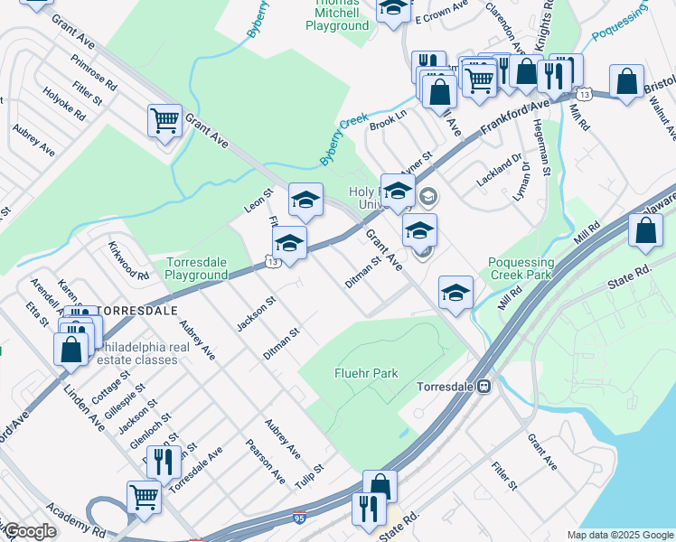 map of restaurants, bars, coffee shops, grocery stores, and more near 4021 Fitler Street in Philadelphia