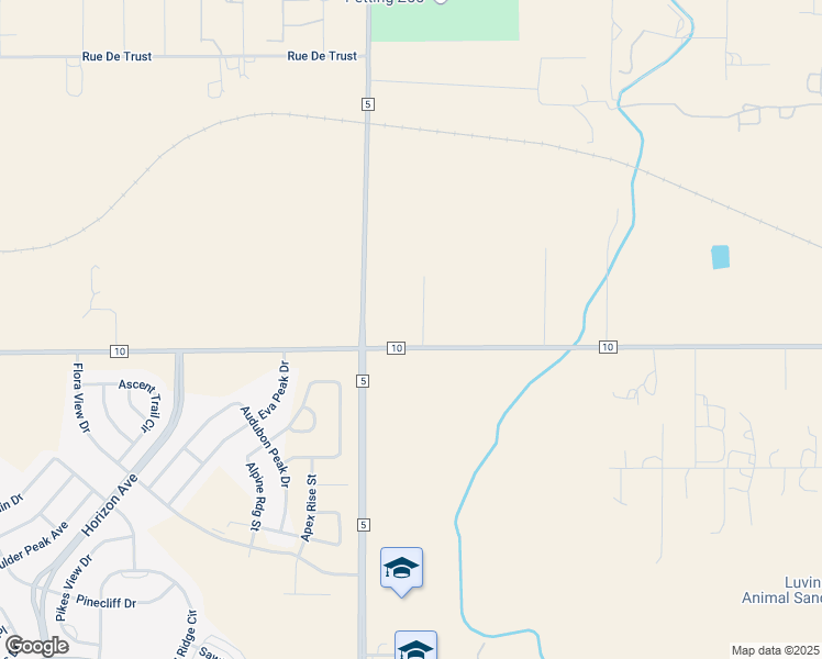 map of restaurants, bars, coffee shops, grocery stores, and more near 2091 County Road 10 in Erie