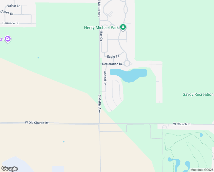 map of restaurants, bars, coffee shops, grocery stores, and more near 408 Capitol Drive in Savoy