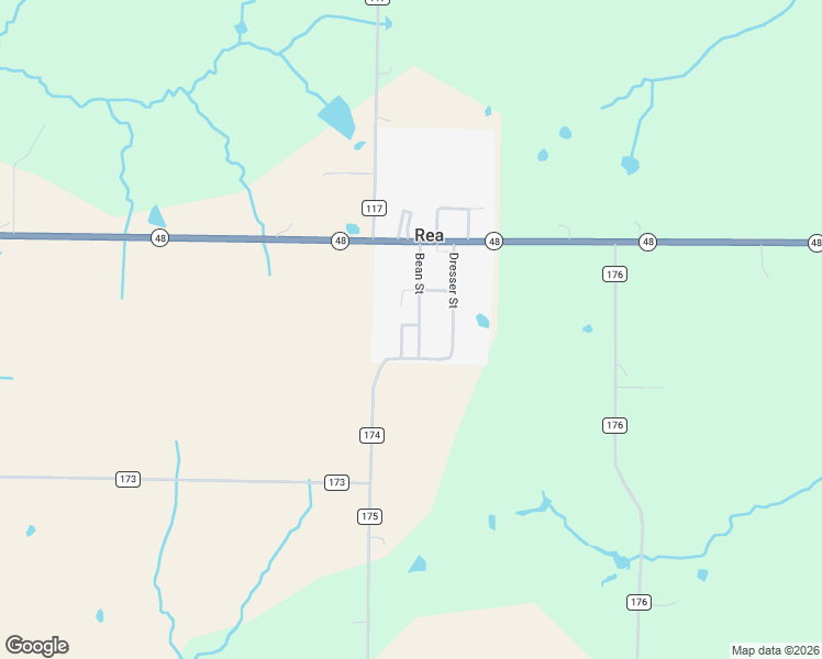 map of restaurants, bars, coffee shops, grocery stores, and more near 202 Bean Street in Rea