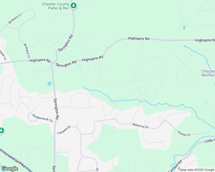 map of restaurants, bars, coffee shops, grocery stores, and more near 178 Patriot Lane in Chester County