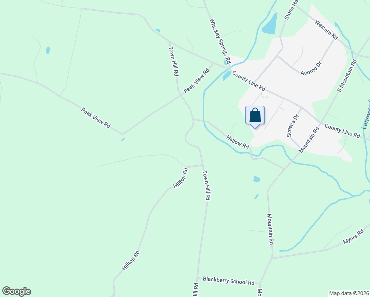 map of restaurants, bars, coffee shops, grocery stores, and more near 1700 Town Hill Road in York Springs