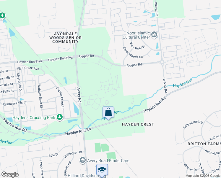 map of restaurants, bars, coffee shops, grocery stores, and more near 5302 Batten Street in Dublin