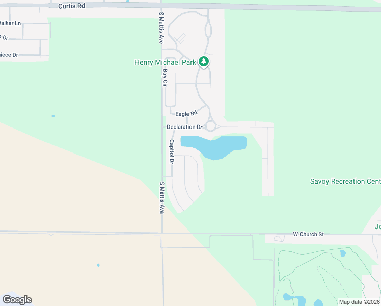 map of restaurants, bars, coffee shops, grocery stores, and more near 1204 Fellowship Lane in Savoy