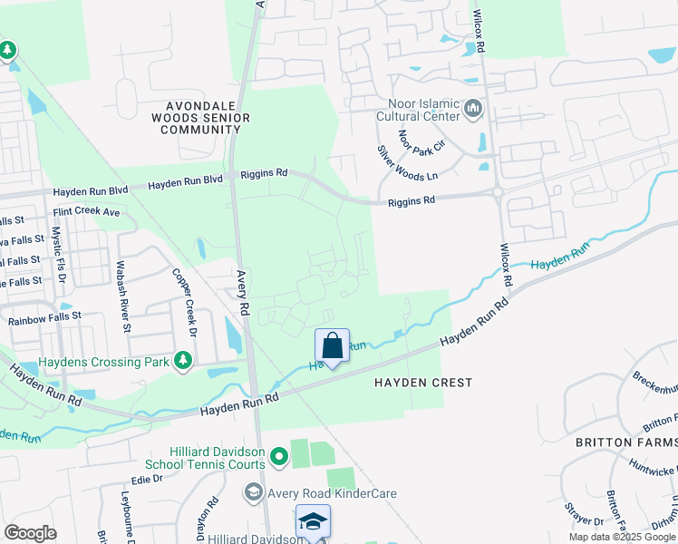 map of restaurants, bars, coffee shops, grocery stores, and more near 5302 Batten Street in Dublin