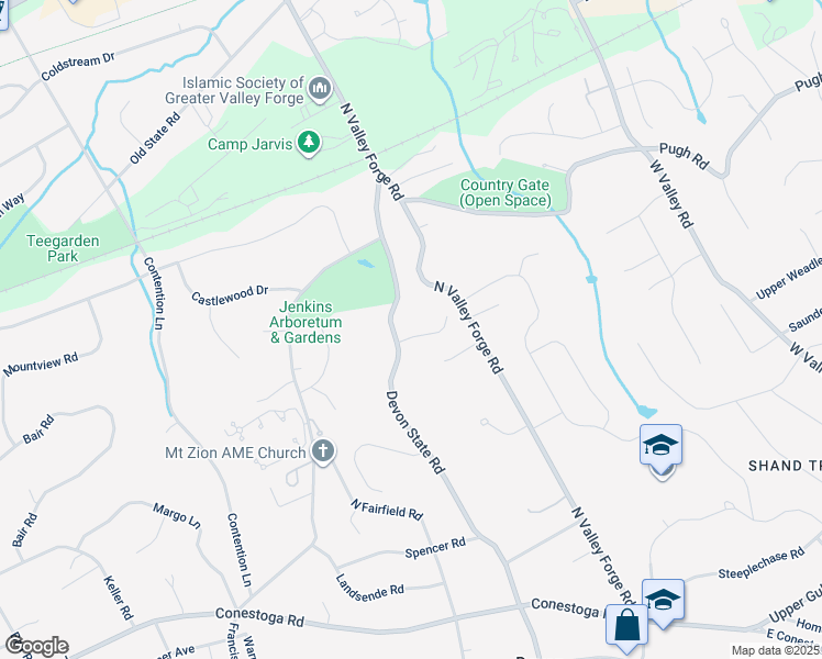 map of restaurants, bars, coffee shops, grocery stores, and more near 53 Gwen Lane in Devon