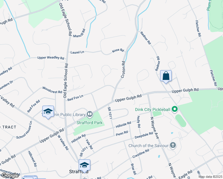 map of restaurants, bars, coffee shops, grocery stores, and more near 694 Kennedy Road in Wayne