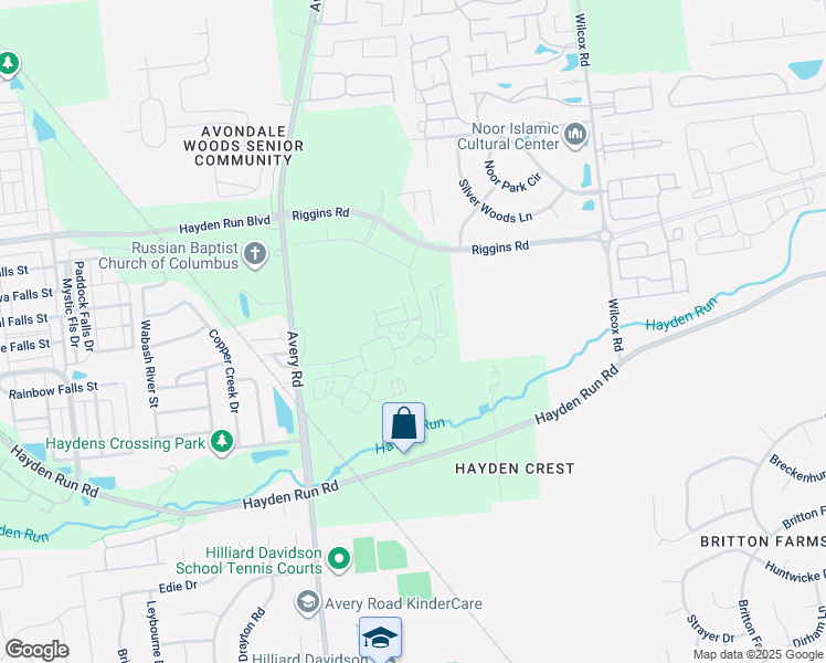 map of restaurants, bars, coffee shops, grocery stores, and more near 5302 Batten Street in Dublin