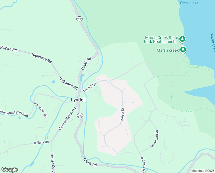 map of restaurants, bars, coffee shops, grocery stores, and more near 65 Lyndell Road in Downingtown