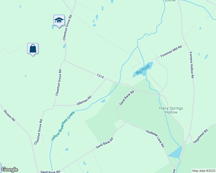 map of restaurants, bars, coffee shops, grocery stores, and more near 55 Gutshall Road in Shippensburg