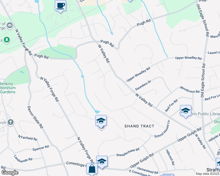 map of restaurants, bars, coffee shops, grocery stores, and more near 635 Vassar Road in Wayne