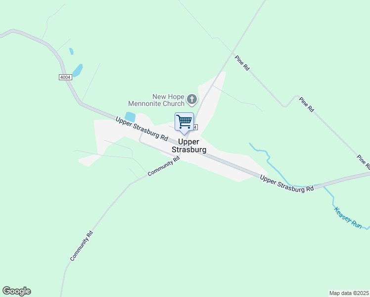 map of restaurants, bars, coffee shops, grocery stores, and more near 9650 Upper Strasburg Road in Franklin County