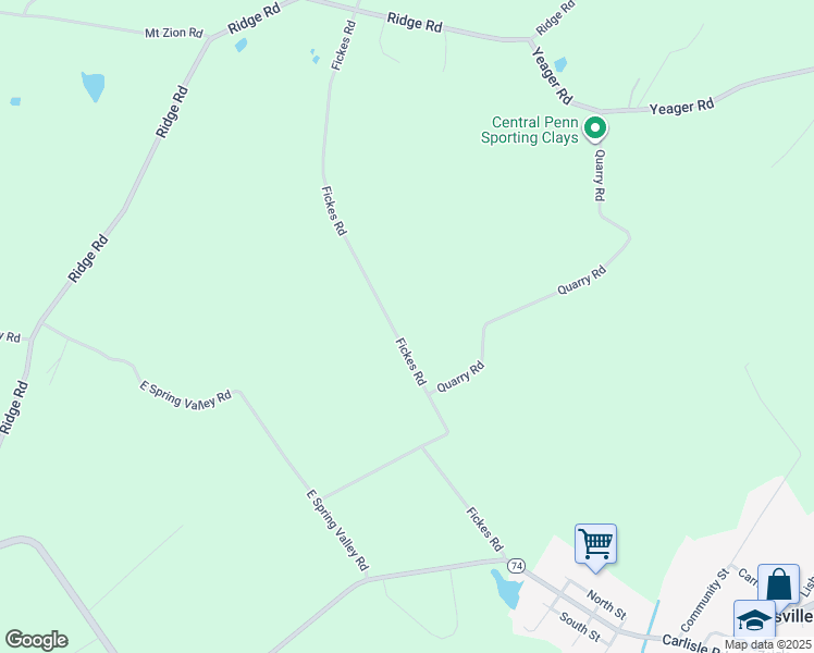 map of restaurants, bars, coffee shops, grocery stores, and more near 1120 Fickes Road in Dillsburg